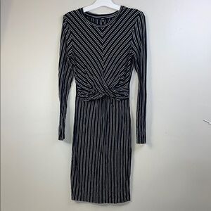 Blashe Black and White Long Sleeve Dress size Medium EUC #186